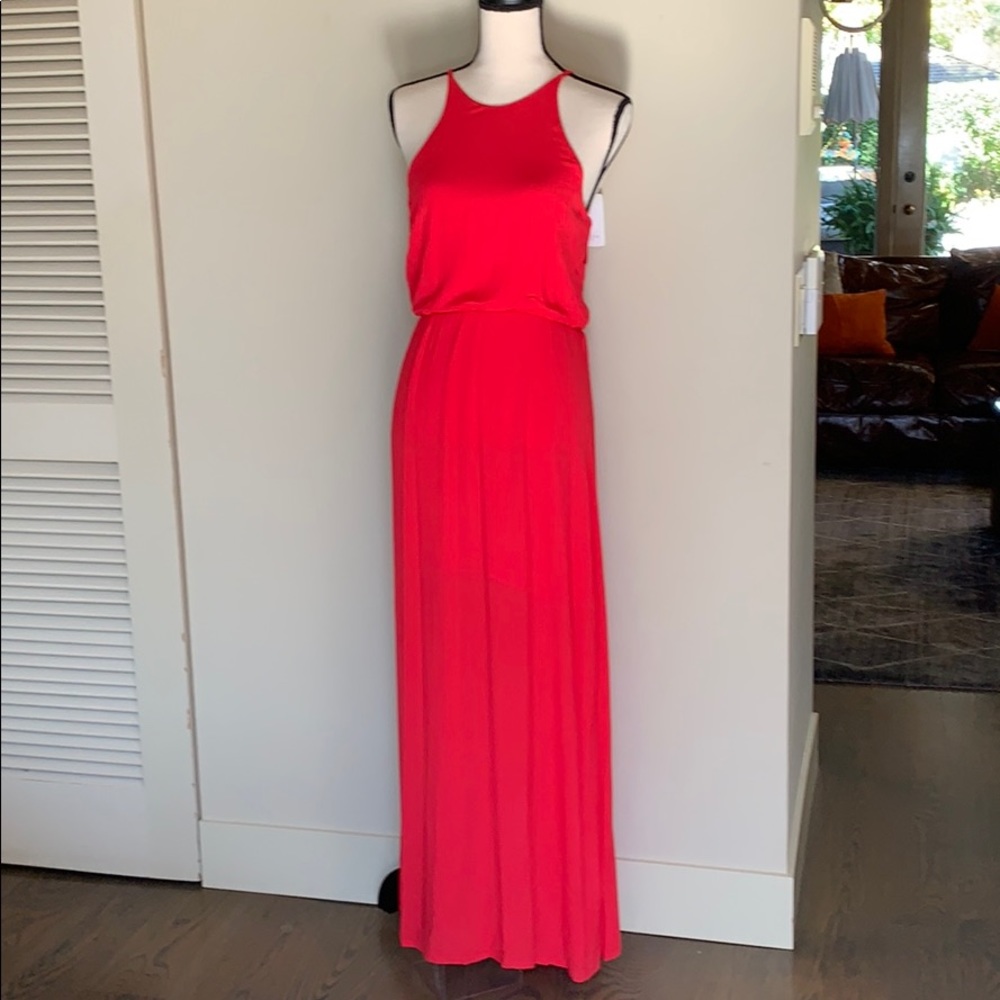 NWT Bella Luxx coral maxi dress